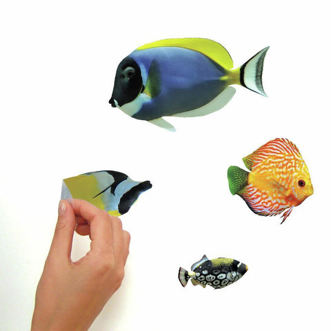 TROPICAL FISH PEEL AND STICK WALL DECALS