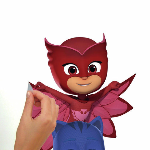 PJ MASKS SUPERHEROES PEEL AND STICK GIANT WALL DECALS