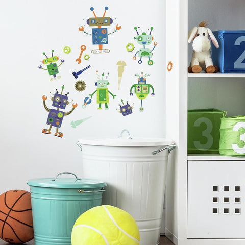 ROBOTS PEEL AND STICK WALL DECALS