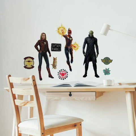CAPTAIN MARVEL PEEL AND STICK WALL DECALS