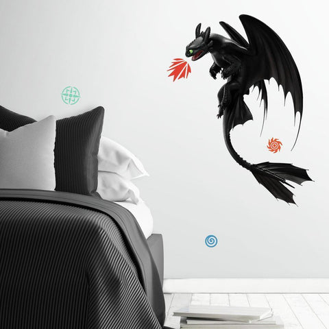 HOW TO TRAIN YOUR DRAGON: THE HIDDEN WORLD TOOTHLESS PEEL AND STICK GIANT WALL DECALS