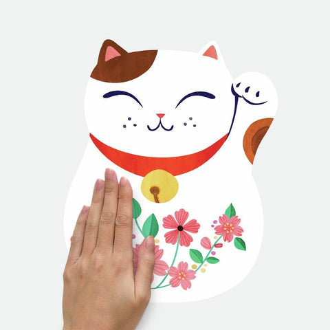 LUCKY CAT PEEL AND STICK WALL DECALS