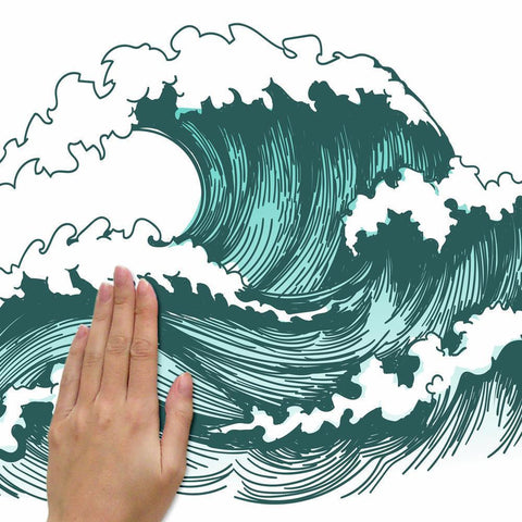 GREAT WAVE PEEL AND STICK GIANT WALL DECALS