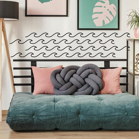 SIMPLISTIC WAVES PEEL AND STICK WALL DECALS