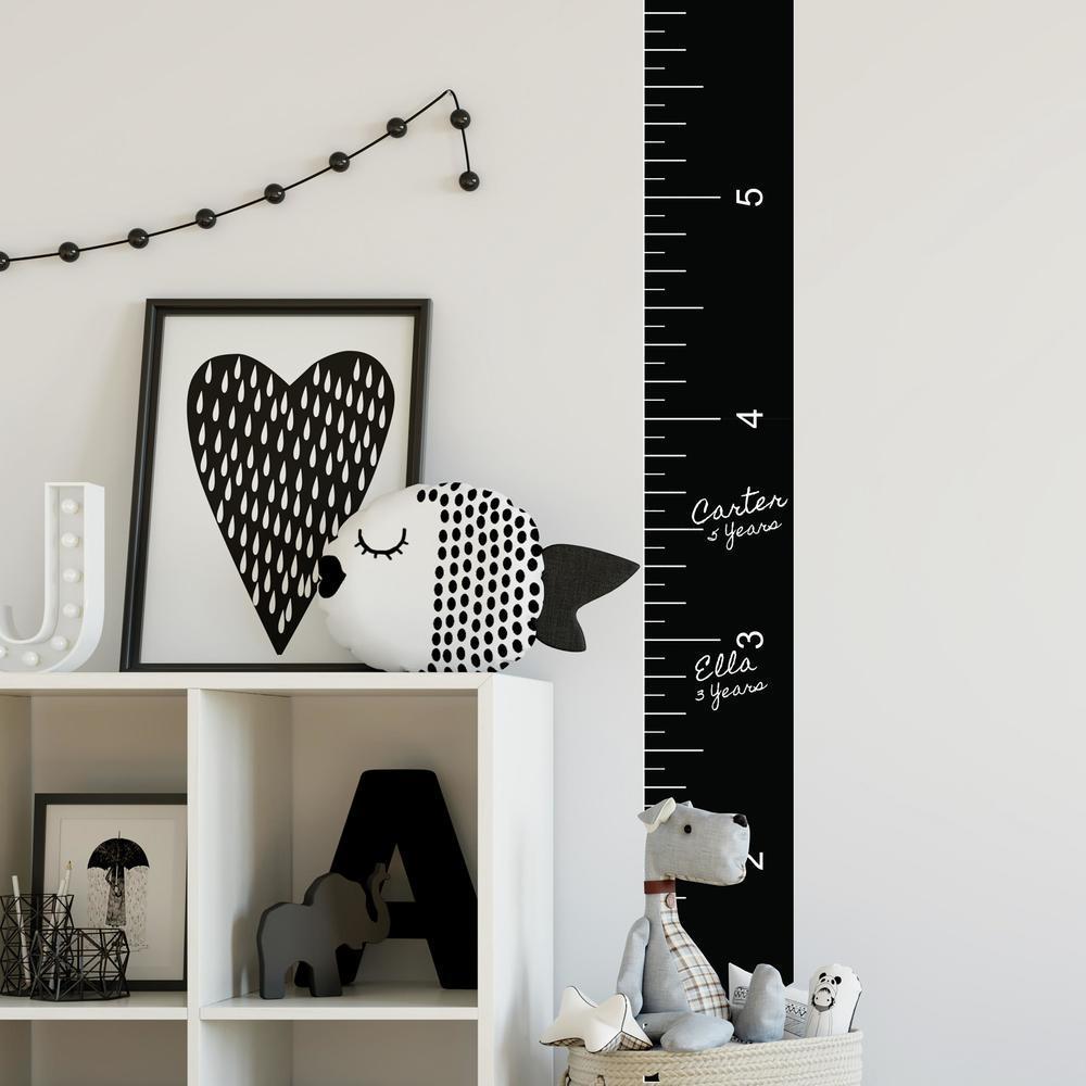 GROWTH CHART CHALK RULER PEEL AND STICK GIANT WALL DECAL – WallDecals.com