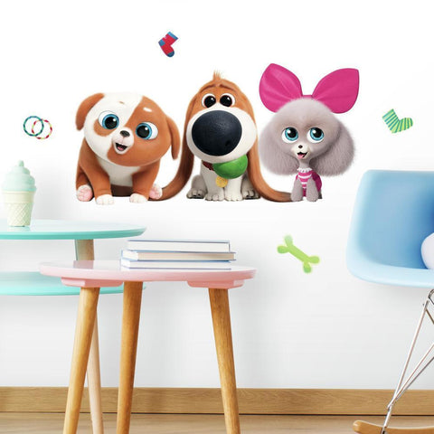 SECRET LIFE OF PETS 2 PEEL AND STICK GIANT WALL DECALS