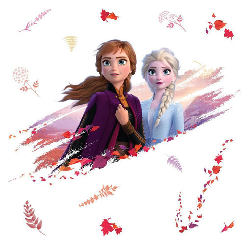 FROZEN II ELSA AND ANNA PEEL AND STICK GIANT WALL DECALS
