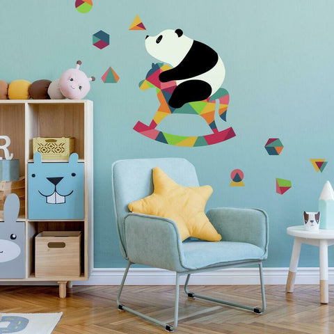 ANDY WESTFACE PANDA NURSERY PEEL AND STICK GIANT WALL DECALS
