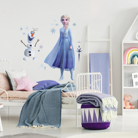 FROZEN II ELSA AND OLAF PEEL AND STICK GIANT WALL DECALS