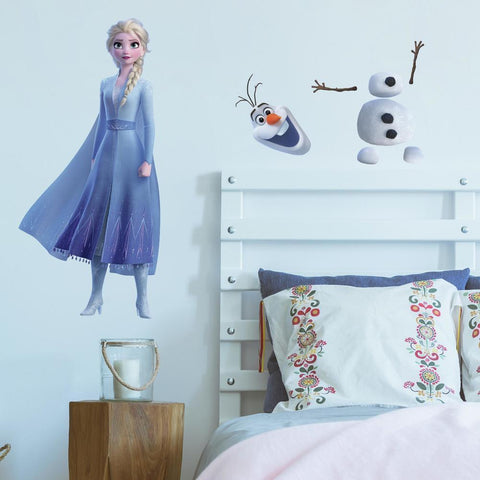 FROZEN II ELSA AND OLAF PEEL AND STICK GIANT WALL DECALS