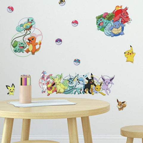 POKEMON FAVORITE CHARACTER PEEL AND STICK WALL DECALS