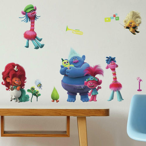 TROLLS WORLD TOUR PEEL AND STICK WALL DECALS