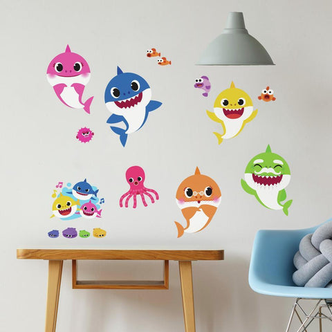 BABY SHARK PEEL AND STICK WALL DECALS