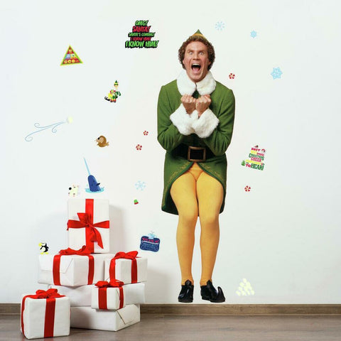 BUDDY THE ELF GIANT WALL DECALS