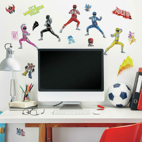 POWER RANGERS PEEL AND STICK WALL DECALS