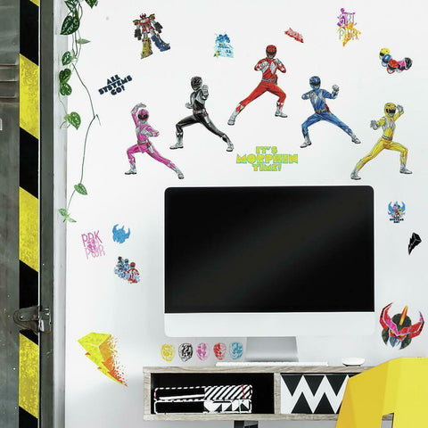 POWER RANGERS PEEL AND STICK WALL DECALS