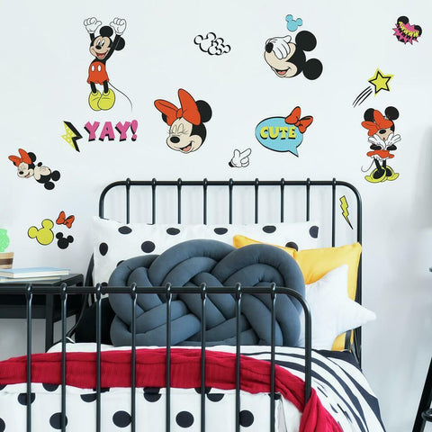 MICKEY AND MINNIE PEEL AND STICK WALL DECALS