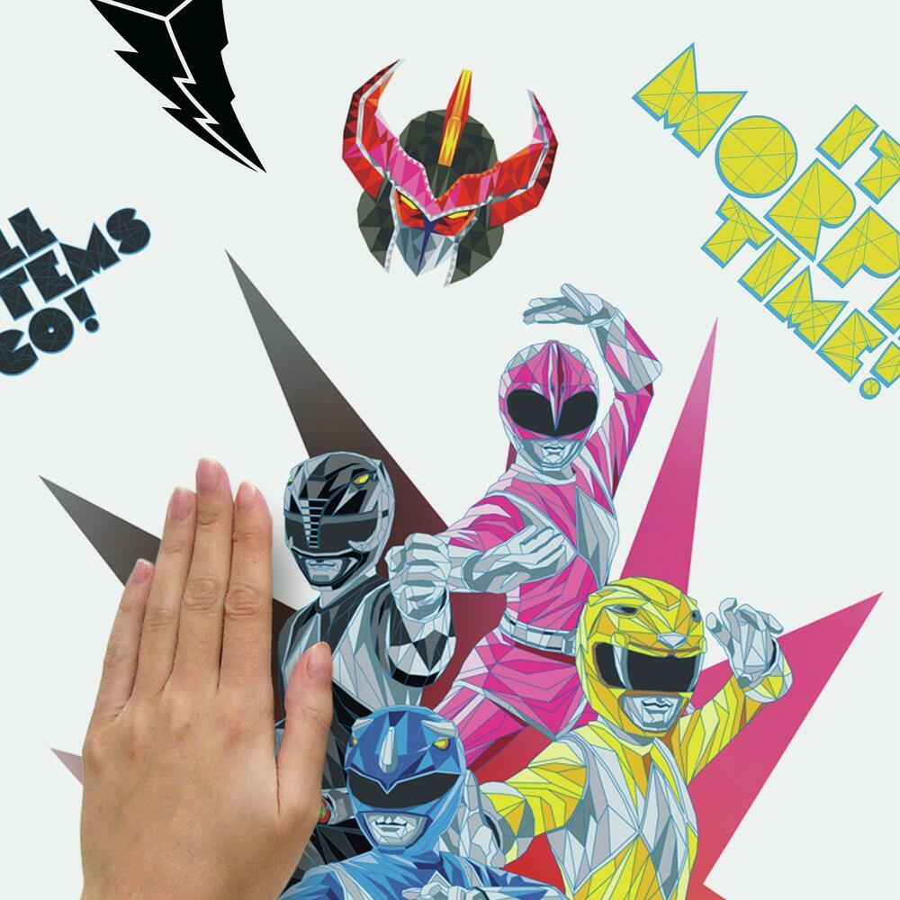 POWER RANGERS PEEL AND STICK GIANT WALL DECAL – WallDecals.com