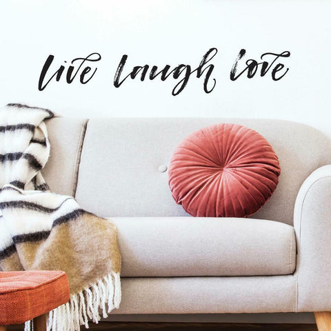 LIVE LAUGH LOVE SCRIPT PEEL AND STICK WALL DECALS
