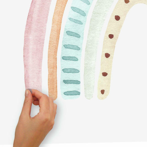 WATERCOLOR RAINBOW PEEL AND STICK GIANT WALL DECAL