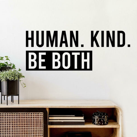 HUMAN KIND PEEL AND STICK WALL DECALS