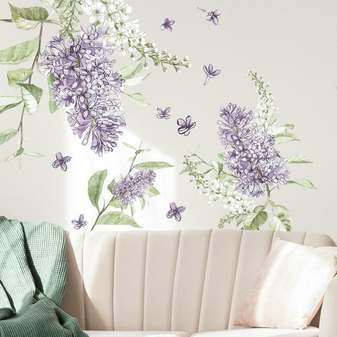 LILAC PEEL AND STICK GIANT WALL DECALS