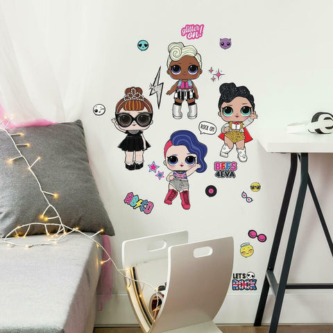 LOL SURPRISE ROCK STAR PEEL AND STICK WALL DECALS