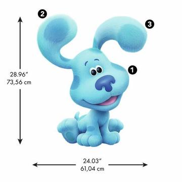 BLUE'S CLUES PEEL AND STICK GIANT WALL DECALS