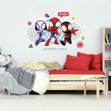 SPIDEY AND HIS AMAZING FRIENDS HEADBOARD PEEL AND STICK GIANT WALL DECAL