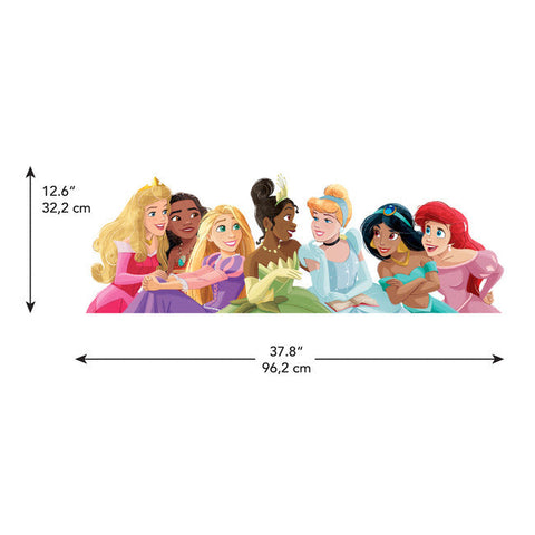 PRINCESSES PEEL AND STICK GIANT WALL DECAL W/ALPHABET