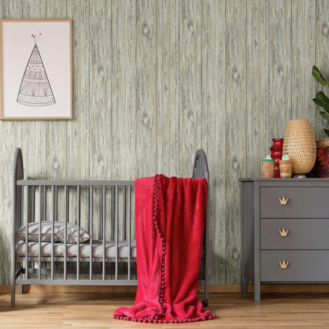 MUSHROOM WOOD GREY PEEL & STICK WALLPAPER