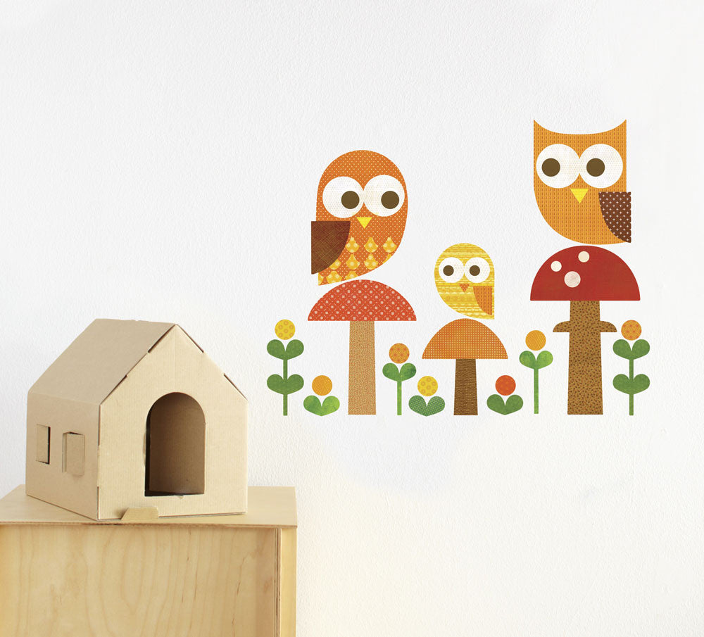 Owl Family Wall Decal – WallDecals.com