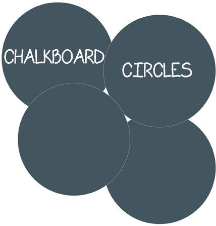 ChalkBoard Circles Big Wall Decal